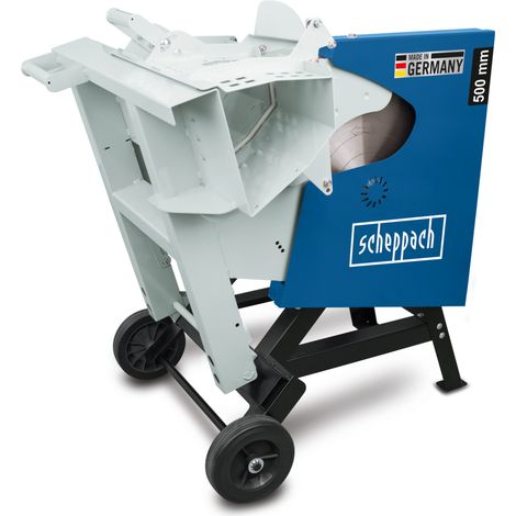 Scheppach Scie à bûches HS720 - Scie à bascule pour bois de chauffage - Lame de Ø700mm - Puissance de 3000W - Raccordement 230V - Made in Germany - Coupe réversible 250mm - Pour Bûches 370 x 240mm (1/5)