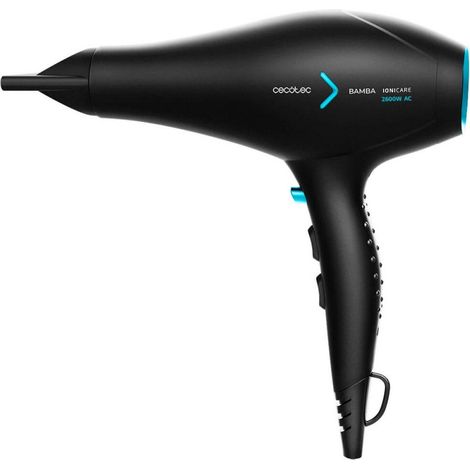 Cecotec Secador de pelo iónico Bamba IoniCare 5350 Powershine Ice. 2600 W, Ion real, Dos Boquillas de precisión
