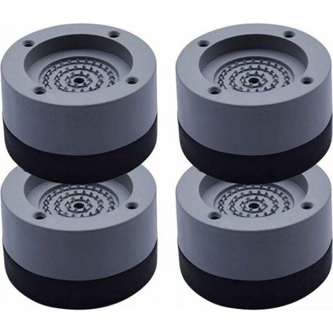4 Stück Universal-Waschmaschinen-Fußmatten, stoßdämpfende Matten, Anti-Rutsch- und Anti-Vibrationsmatten (1/4)