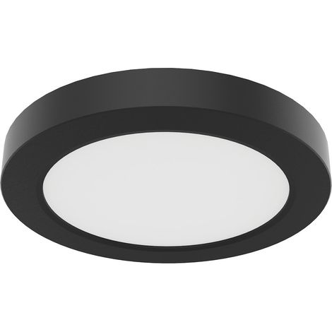 Plafoniera rotonda Ø14cm nera LED 6W CCT EVORA Milagro (1/5)