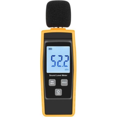 V RESOURCING Sonomètre portable 30-130 dB décibels avec écran LCD numérique rétroéclairé pour une utilisation intérieure/extérieure [Fonctions Max/Min/Manuelle] (1/4)