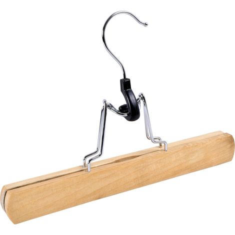 percha de madera para pantalones