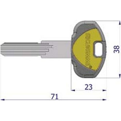 5PZ CHIAVE GREZZA PER CILINDRO K2