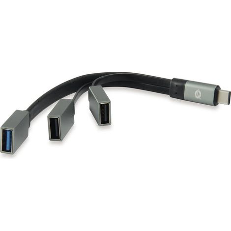 Hub USB Conceptronic 110514407 Gris (1/4)
