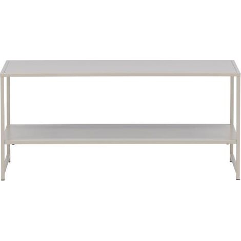 Staal table d'appoint 1 étagère beige. (1/5)