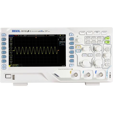 Oscilloscope numérique Rigol DS1102Z-E 100 MHz 2 canaux 1 Géch/s 24 Mpts 8 bits mémoire numérique (DSO) S521132 (1/6)