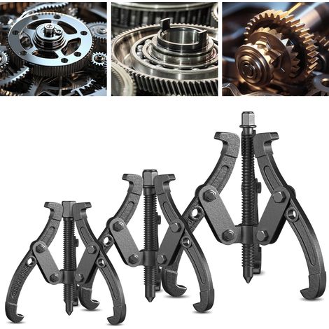 Jiubiaz Juego de 3 extractores de cojinetes, rótula, extractor paralelo, extractor exterior, cojinete paralelo (1/5)