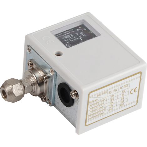 Ensemble de pressostat 20 kg, noyau en cuivre, IP40, pour sèche-linge, chaudière, refroidisseur d'eau, AC125V/AC250V, connecteur standard (1/5)