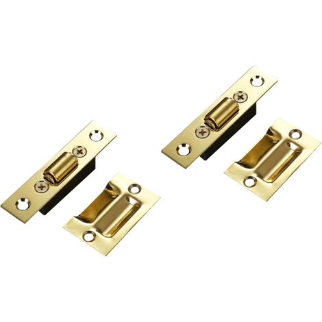 Lot de 2 gâches porte à bille en acier inoxydable, réglables (1/5)