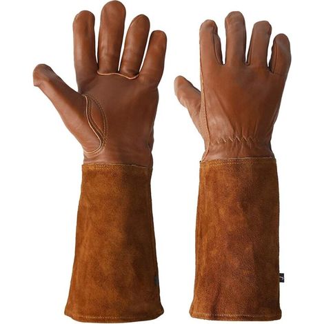 Ces gants de levage en cuir sont l'accessoire indispensable pour tous ceux qui recherchent protection et confort pour leurs travaux de jardinage et de soudage. (1/4)