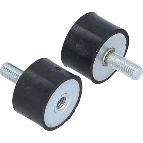 Support Anti-vibration - Caoutchouc Et Métal - Pour Compresseur D'air Moteur Diesel Pompe À Eau Soudeuse Électrique - Modèle M10 - 2 Pièces (1/5)
