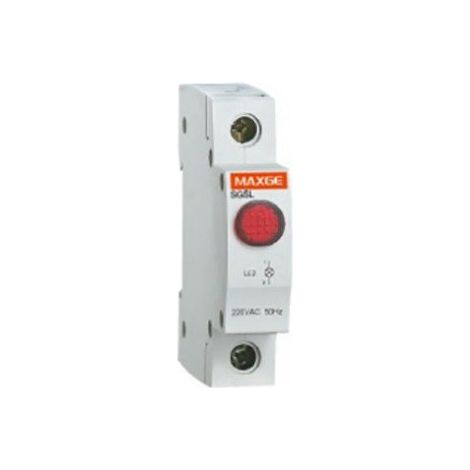Piloto Led 220V Rojo Carril Dim Maxge