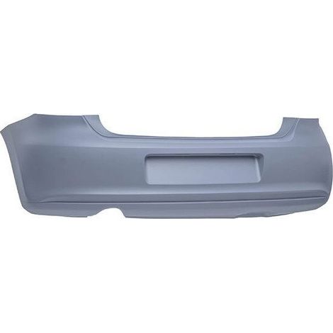 Pare-choc arrière à peindre avec trou échappement Volkswagen Polo 5 2009-2014