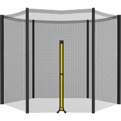 Filet De Sécurité Pour Trampoline - Ø 305 Cm - Avec Fermeture Éclair - Pour 6 Pieds Droits - 1 Pièce (1/5)
