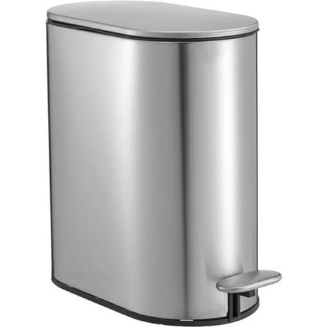 Showerdrape Fortuna Satin 5L Soft-Close Bathroom Pedal Bin (1/2)