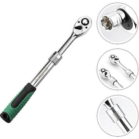 Clé à cliquet extensible 1 pièce, 72 dents, outil de réparation (1/5)