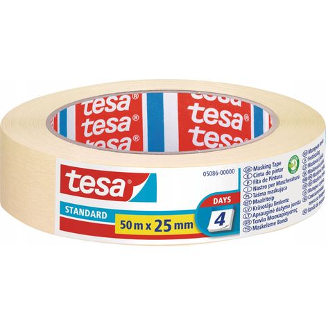 Ruban de masquage standard tesa 50 m x 25 mm (1/2)