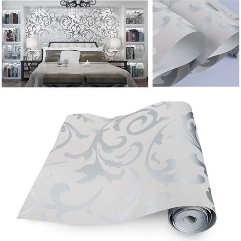 Papel pintado decorativo estampado no tejido para salones y dormitorios, con diseño de pared, 10 metros de largo, fondo decorativo duradero y fácil de aplicar. (1/5)