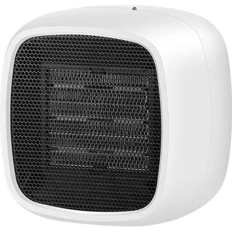 Tragbarer Heizlüfter – Keramik-Tischventilator – Mini-Elektroheizung – 450–800 W – 2 Heizstufen – Geringer Energieverbrauch – Hohe Effizienz – Überhitzungs- und Kippschutz – Weiß