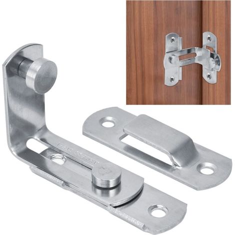 Poignée de porte verrouillable, haute sécurité, conception à 90 degrés, équerre d'angle fiable en acier inoxydable pour portes et fenêtres, garage