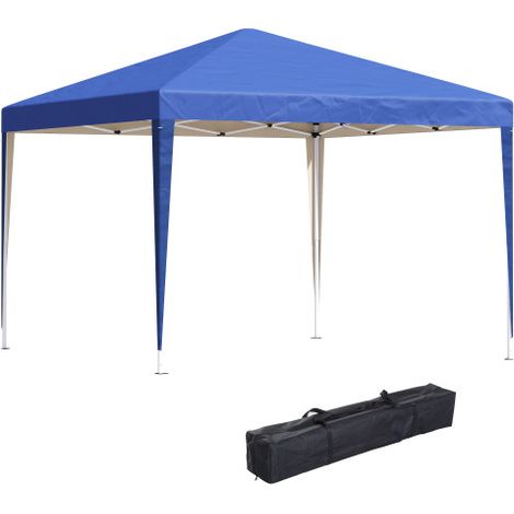 Pavillon ca. 3x3m, wasserabweisend Stabil Winterfest Pop-up Faltpavillon, UV Schutz, Faltbar Partyzelt Gartenzelt mit Tasche, Gartenpavillon für Camping Garten, Blau
On-Site