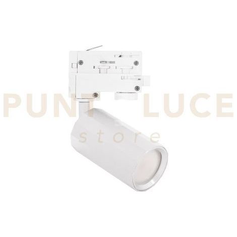 GFA1590 PROIETTORE PER SISTEMA BINARIO 200-240V IP20 1 LUCE ATTACCO GU10 BIANCO OPACO D.5,6CM