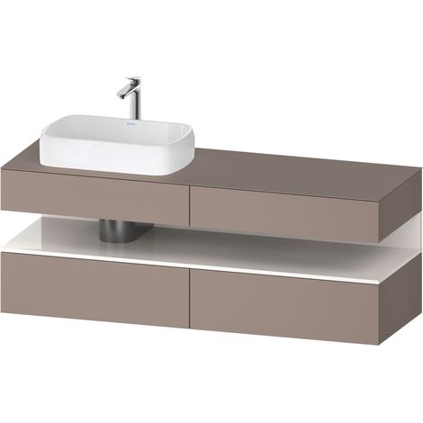 Duravit Collection One Meuble sous-vasque sur console, 2 tiroirs,