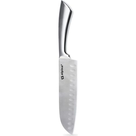 Santoku chefs knife in stainless steel with serrated blades 3282399 3282399 3282399 3282399 3282399 3282399 3282399 3282399 3282399 3282399 3282399 3282399 3282399 3282399 3282399 3282399 3282399 3282 (1/5)