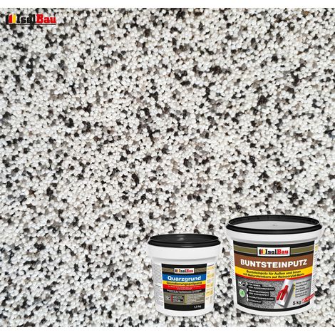 Juego de yeso para mosaico IsolBau Mosaikputz BP10 5 kg + imprimación de cuarzo Quarzgrund 1,5 kg (1/2)