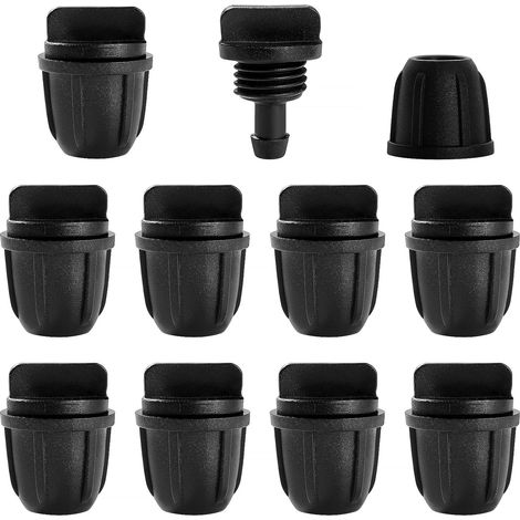 10 Pièces Raccords D'irrigation Goutte à Goutte pour Tubes 4/7 mm, Adaptateur Bouchons D'Irrigation Goutte, Raccords D'irrigation Droits, Connecteur de Tuyau D'irrigation (1/5)