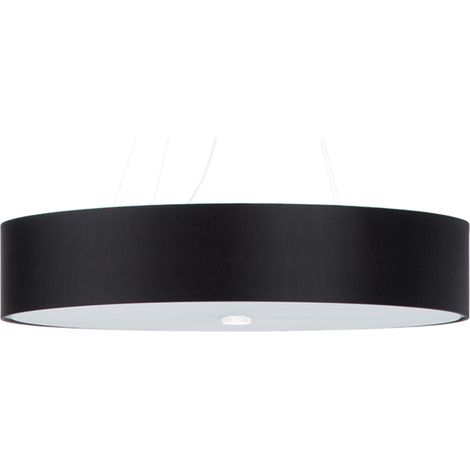 Suspension noire tissu SKALA Ø80 cm 6xE27 IP20 Sollux (1/5)