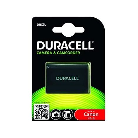 Duracell DRC2L - Batteria - Li-Ion - 650 mAh - per Canon MVX300, MVX330, MVX350, MVX40, MVX45, ZR100, ZR400, ZR500, ZR800, ZR830, ZR850 (1/4)