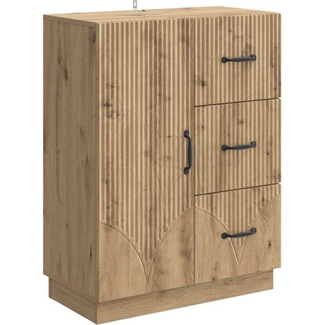 Sideboard Artisan Oak 66 x 34.5 x 87 cm Engineered Wood vidaXL