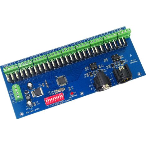 WS-DMX-27CH LED Constant Voltage Board, DC12-24V 27A Common Anode Constant Current Converter, Seven-Color Controller