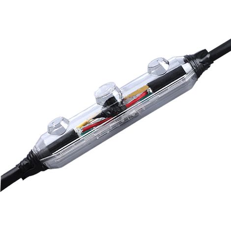 Boîtier De Jonction Droit - Câble Basse Tension 1 Kv - Étanche Milieu Humide Extérieur - Résine Haute Résistance - 150x30x35 Mm (1/5)