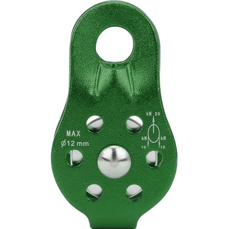 Poulie de Secours en Alliage d'Aluminium pour Escalade et Randonnée - Vert (1/5)