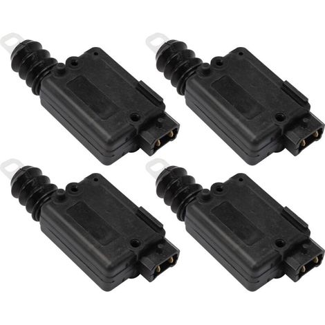4 × Moteur Centralisation de Porte ou Coffre pour Clio 2 Duster Logan Sandero, Actionneur de Verrouillage Central pour Megane Scénic Trafic Twingo Espace Kangoo Master 2 7701039565 (1/5)