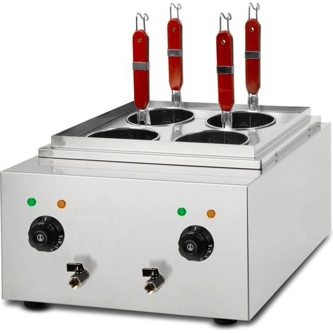 VERTES Cuiseur à pâtes Gastro en acier inoxydable 2x1700W 2x6 L (1/5)