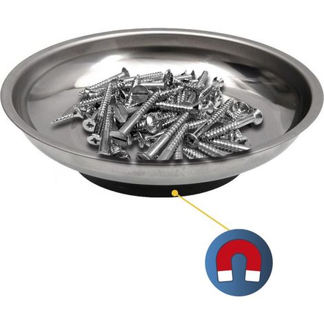 Piastra magnetica Ø10,5 cm in acciaio inossidabile