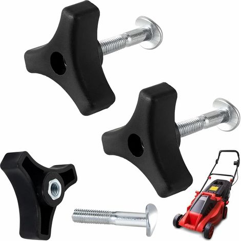 Boulon de Poignée de Tondeuse à Gazon, Boulon de Rechange pour Tondeuse à Gazon, Triangle Poignée, 3 Pièces de Remplacement pour Tondeuses, Convient à La Plupart des Modèles, Solide et Robuste (1/5)