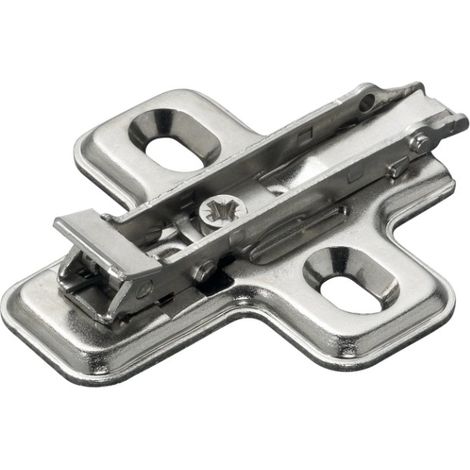 Embase cruciforme à fixation rapide perçage 37 x 32 mm à visser 0 mm acier - SALICE - BAV3M09F