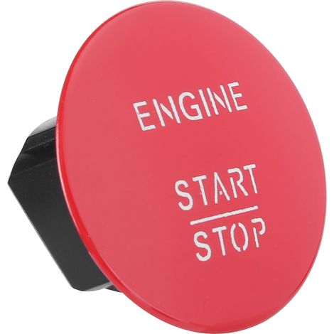 Bouton-poussoir rouge de démarrage/arrêt sans clé du moteur 2215450714, compatible avec Mercedes-Benz W176 C117 X218 (1/5)