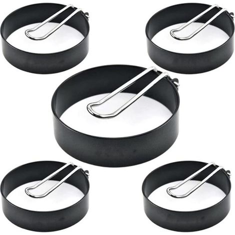 Antihaft-Eierringe für Pfannen, Omeletts, Frühstück, 5 Stück - Crezuo