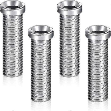 4 vis de fixation pour panier d'évier, 45 mm, en acier inoxydable. Accessoires de fixation pour bonde d'évier et bouchon de panier d'évier. Vis pour lavabo de cuisine. (1/5)