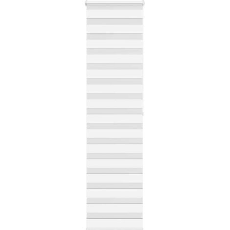 Doppelrollo Weiß 55x200 cm Stoffbreite 50,9 cm Polyester