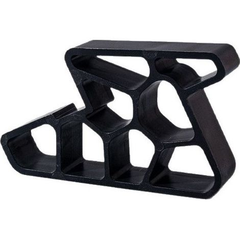 Butée de porte en plastique en forme de cale, lot de 4, antidérapante, robuste, pour la maison, le bureau, le garage et la protection des sols. (1/4)