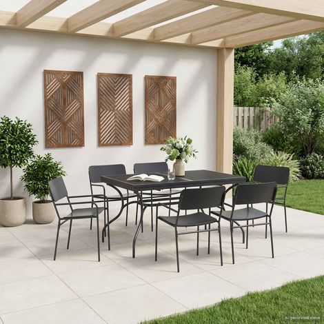vidaXL Tavolo da Pranzo Estensibile in Rete Antracite 212 x 90 x