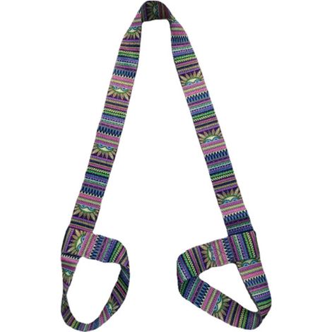 Sangle Pour Tapis De Yoga - Réglable - Polyester Coton Épais - Transport Et Étirement - 1 Pièce (1/5)