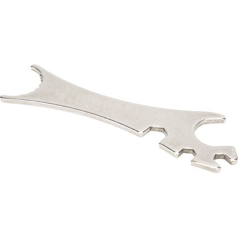 Clé multifonction en métal compatible avec les outils d'amortisseurs pour voitures RC TRAXXAS-REVO E/S / Summit 1/10 (argent) (1/5)