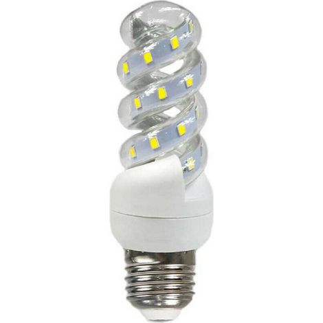 TrAdE Shop Traesio - Lampadina Led E27 13w Spirale Luce Fredda Calda Naturale 6500k 4000k 3000k S13w - -Bianco Freddo -